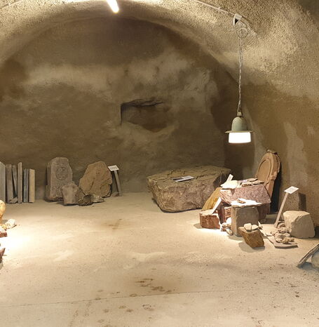 Das Lapidarium von innen.