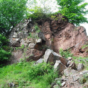 Die Adorfer Klippe ist etwa 8 Meter hoch und besteht aus Mittel- bis Oberdevonischen Gesteinen der Givet-, Adorf- und Nehden-Stufen.