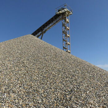 Das Kieswerk Tannenhöhe der Unternehmensgruppe Oppermann.