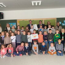 Zertifizierung für die bisher einzige GeoparkKiTa des Geoparks Grenzwelten im September 2021.