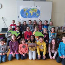 Das Bildung für nachhaltige Entwicklung (BNE)-Modul "Die Erde in Bewegung" in einer dritten Klasse an der Grundschule Bruchhausen.