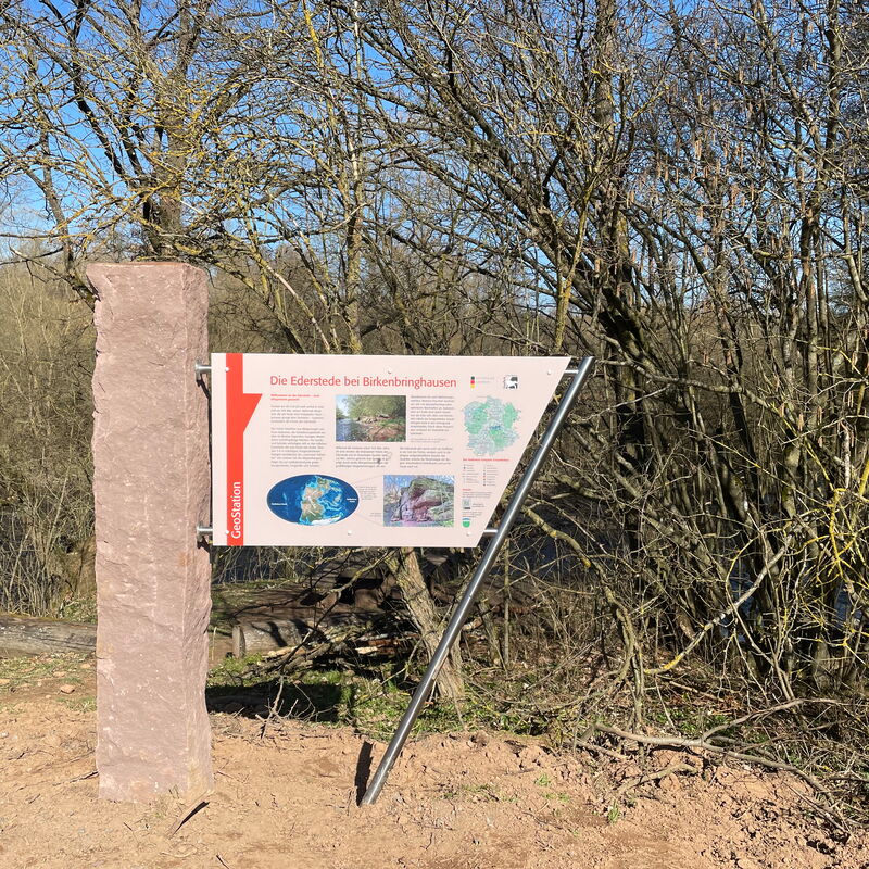 Die Geo-Station Ederstede bietet anschauliche Informationen über die Geologie sowie natur-und kulturlandschaftliche Besonderheiten in kompakter Form.