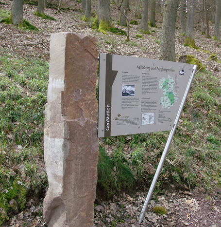 Die Geo-Station Kellerburg bietet anschauliche Informationen über die Geologie sowie natur-und kulturlandschaftliche Besonderheiten in kompakter Form.