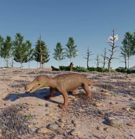 Die Darstellung des Korbacher Dackels in der App.