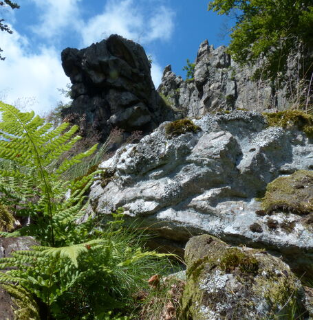 Die Bruchhauser Steine in Olsberg-Bruchhausen wurden vor Jahrmillionen durch Vulkane geformt.