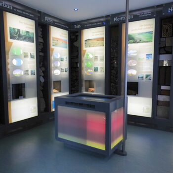 Das Geofoyer im Haus der Natur in Nieder-Werbe mit circa 120 Sitzplätzen.