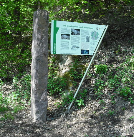 Die Geo-Station Frebershausen bietet anschauliche Informationen über die Geologie sowie natur-und kulturlandschaftliche Besonderheiten in kompakter Form.
