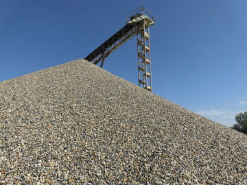 Das Kieswerk Tannenhöhe der Unternehmensgruppe Oppermann.